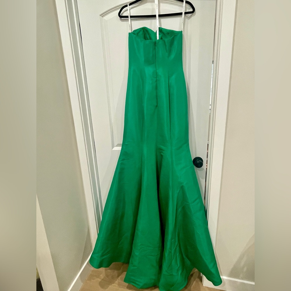Sherri Hill Strapless Green Dress - Picture 3 of 7